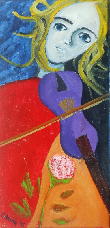 Violin and Rose by artist Craig IRVIN